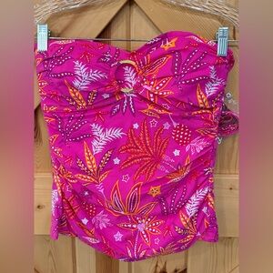 NWT, 2PC Bleu Rod Beattie Dahlia Multi Swimsuit, Sz 10